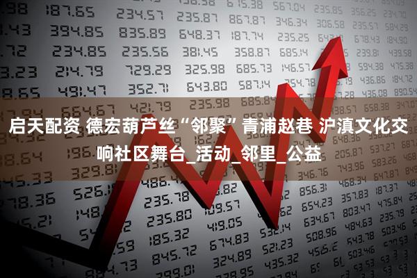 启天配资 德宏葫芦丝“邻聚”青浦赵巷 沪滇文化交响社区舞台_活动_邻里_公益