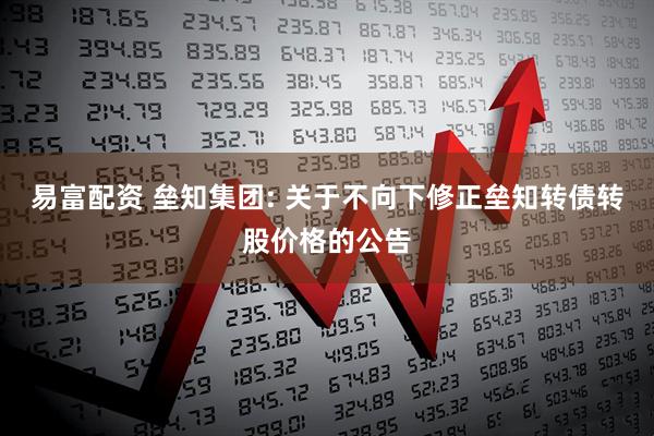 易富配资 垒知集团: 关于不向下修正垒知转债转股价格的公告