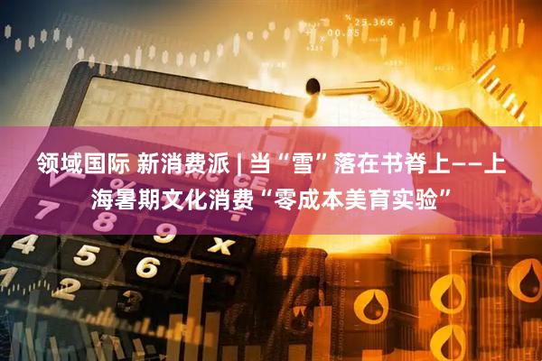 领域国际 新消费派 | 当“雪”落在书脊上——上海暑期文化消费“零成本美育实验”