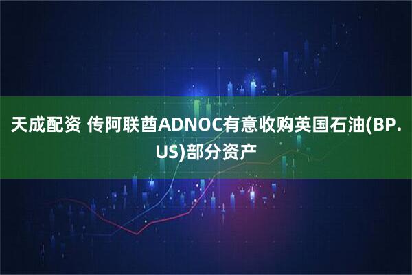天成配资 传阿联酋ADNOC有意收购英国石油(BP.US)部分资产