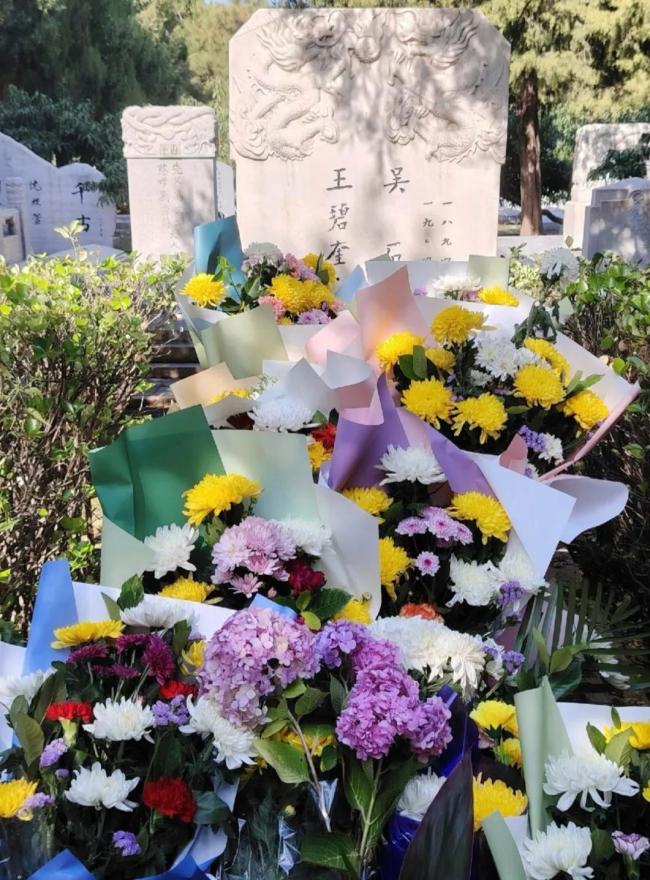 吴石将军墓前有了一座花墙 剧集热播引发敬仰